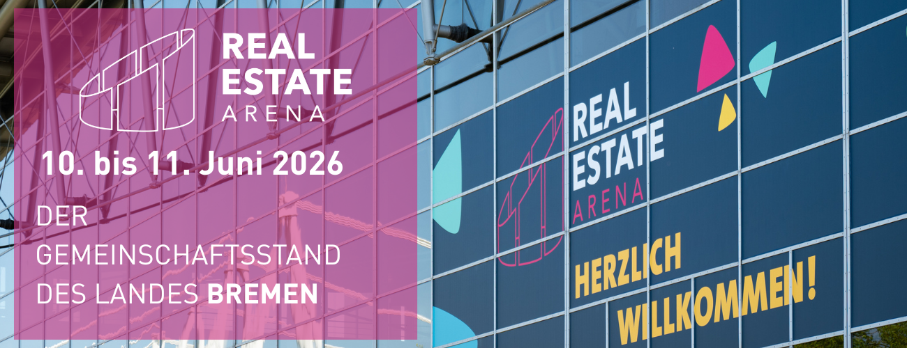 Bild für die Anmeldung zur Real Estate Arena 2026 - Quelle: Deutsche Messe AG