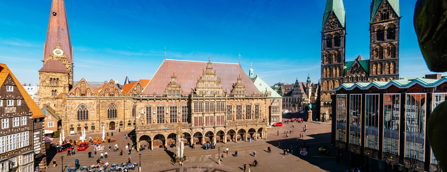 Der Bremer Marktplatz - Quelle: WFB / Jonas Ginter