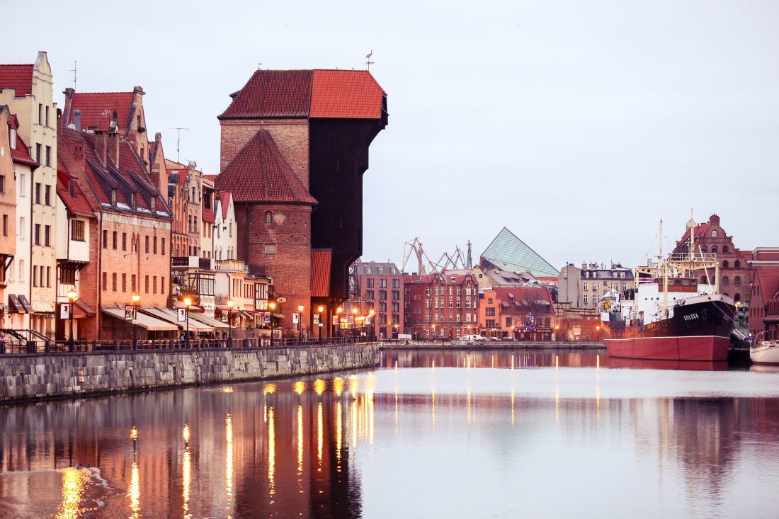 Blick auf die Altstadt Danzigs 