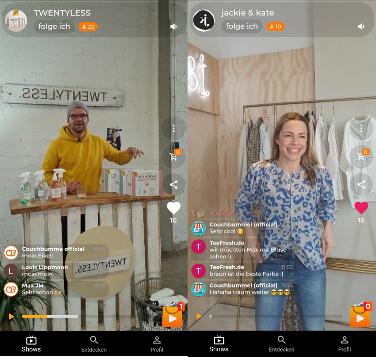 Livechat, direktes Feedback und Onlineshopping - ein völlig neues Format des Verkaufs Livechat, direktes Feedback und Onlineshopping - ein völlig neues Format des Verkaufs