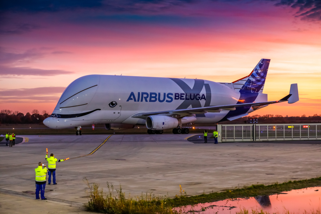 the Airbus transporter "Beluga"