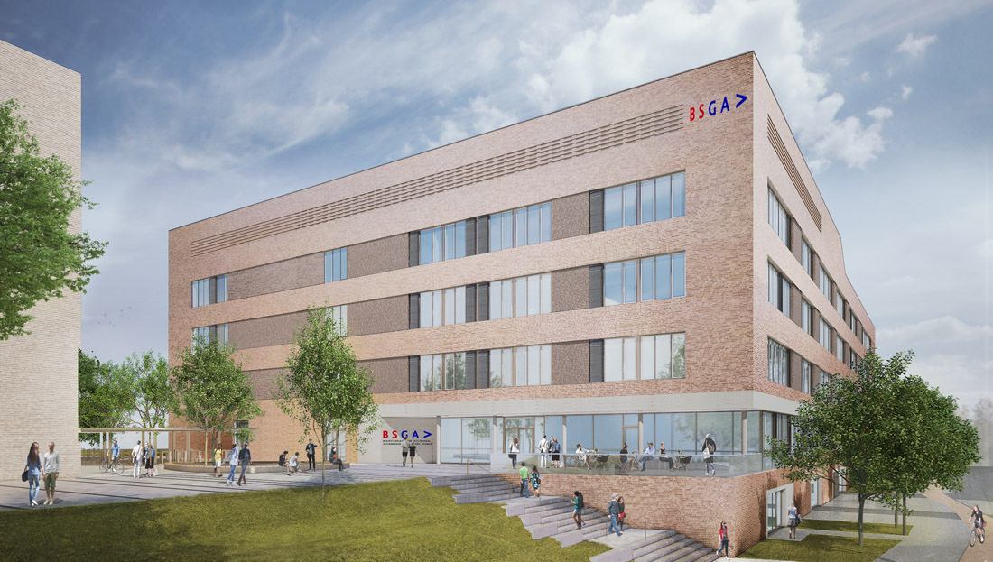 Students can look forward to open teaching and study areas and a cafeteria. Students can look forward to open teaching and study areas and a cafeteria.
