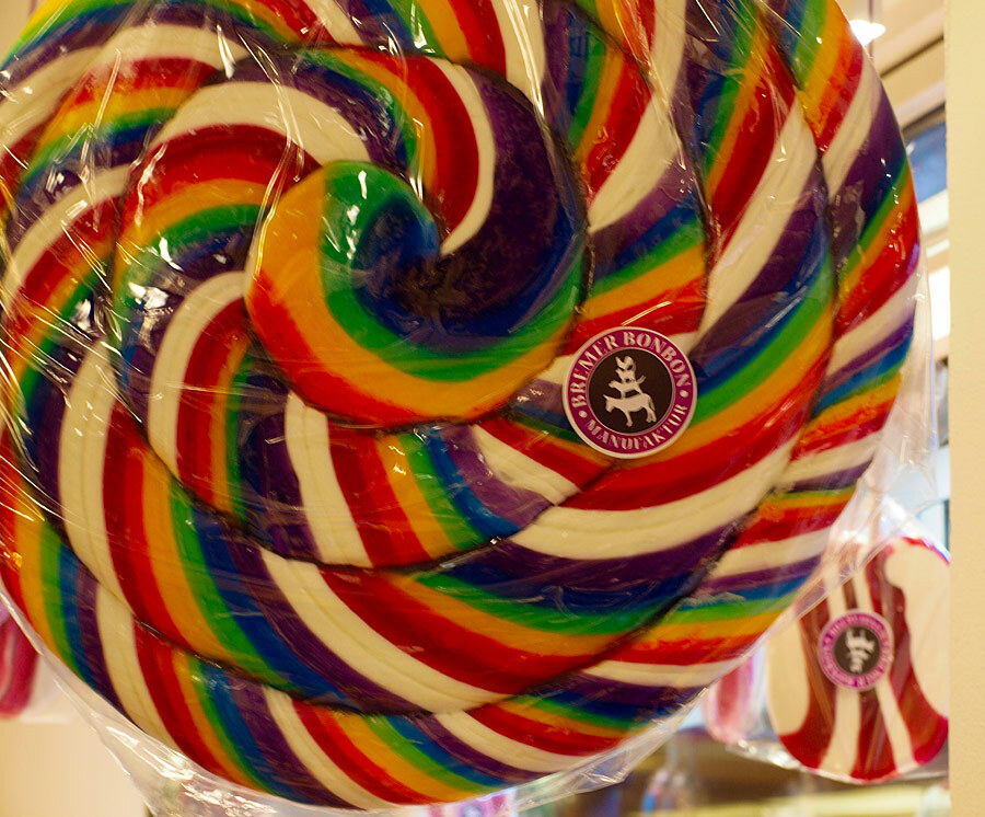 Colourful lollipop