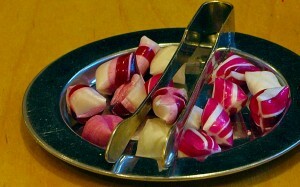 Tasting tray with sweets