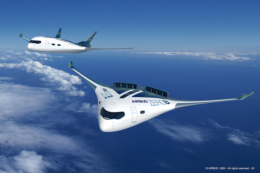 Computer renderings of future aircraft generations