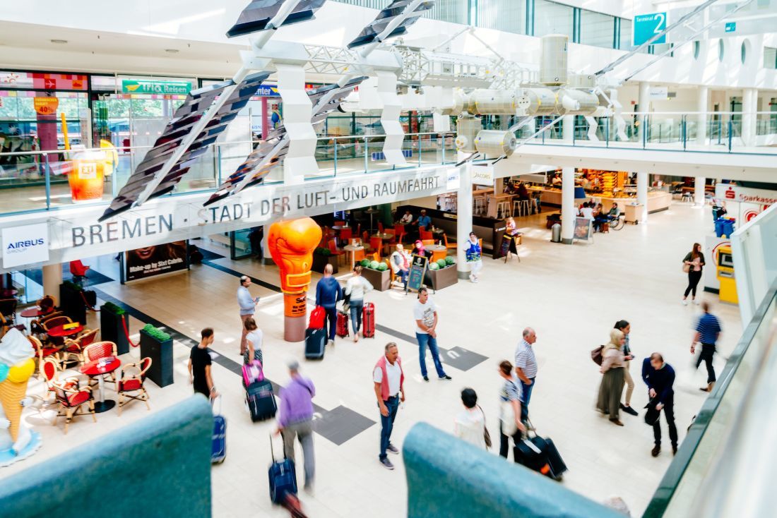 Flughafenhalle des Airports Bremen Flughafenhalle des Airports Bremen