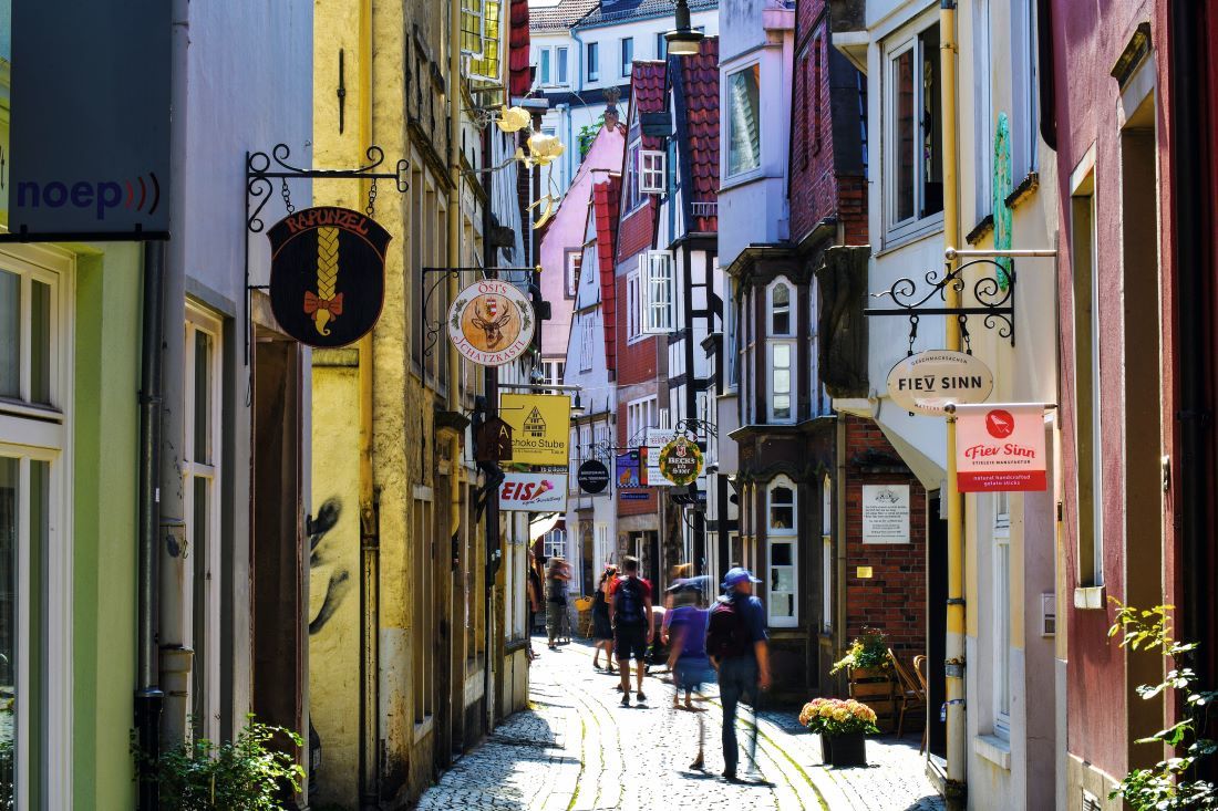 Verwinkelte Gassen im Schnoorviertel