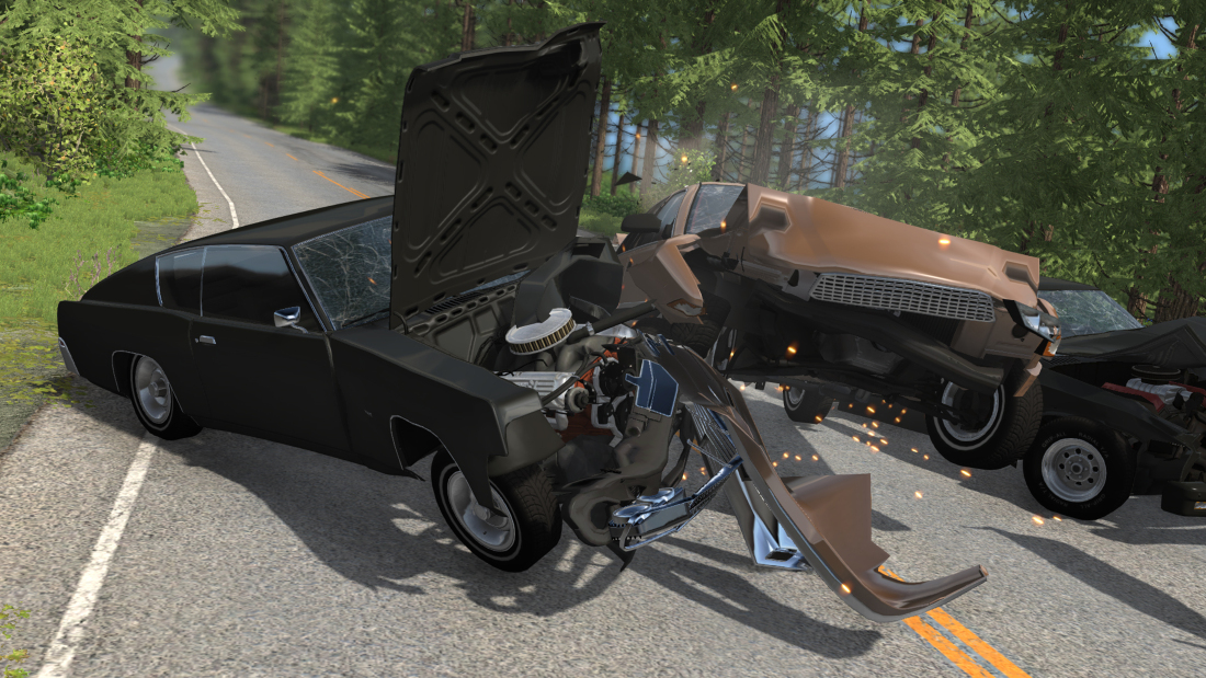 Simulation von Autocrash von BeamNG Simulation von Autocrash von BeamNG