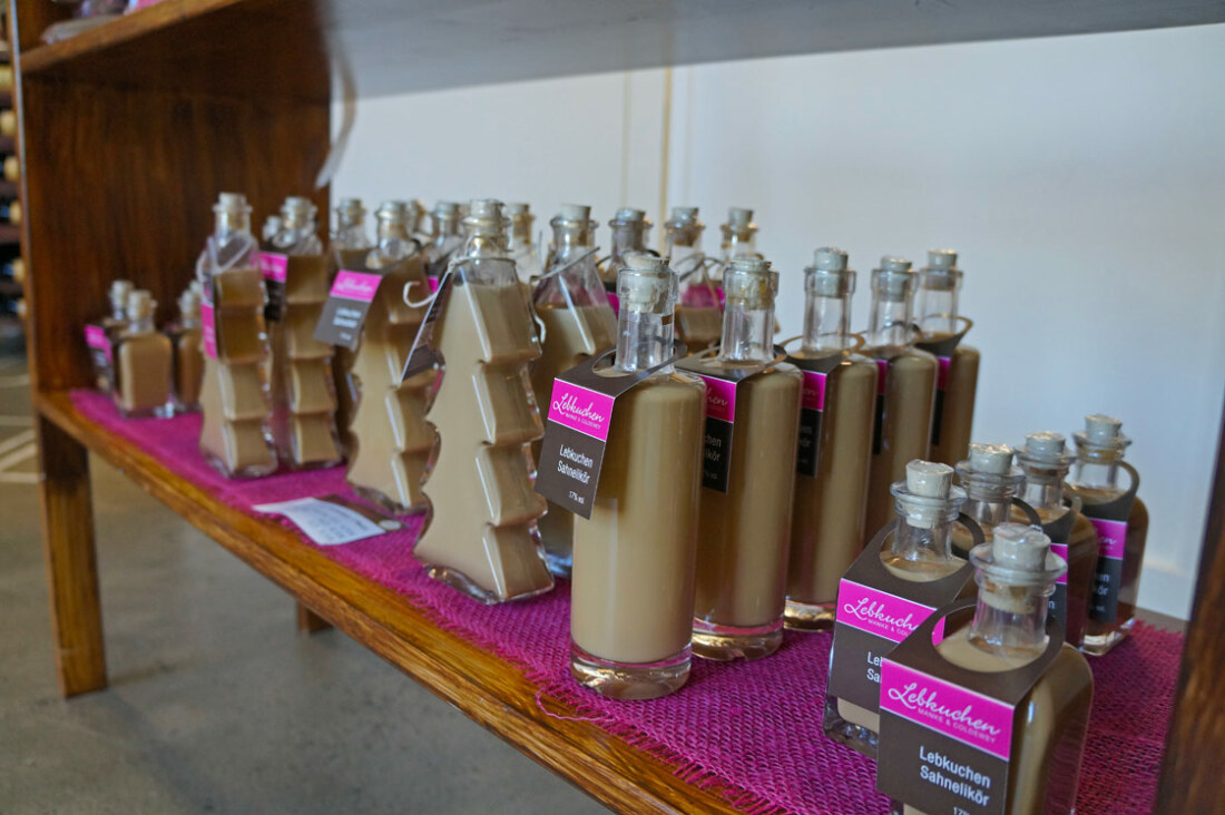 Various bottles of gingerbread liqueur