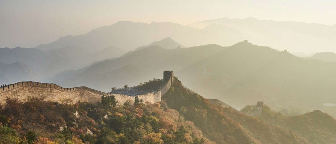 The Great Wall of China used to mark the country’s borders – and the start of the Silk Road outside the empire