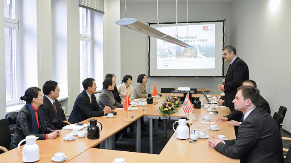 Die chinesische Delegation der Partnerstadt Dalian zu Besuch in Bremen 