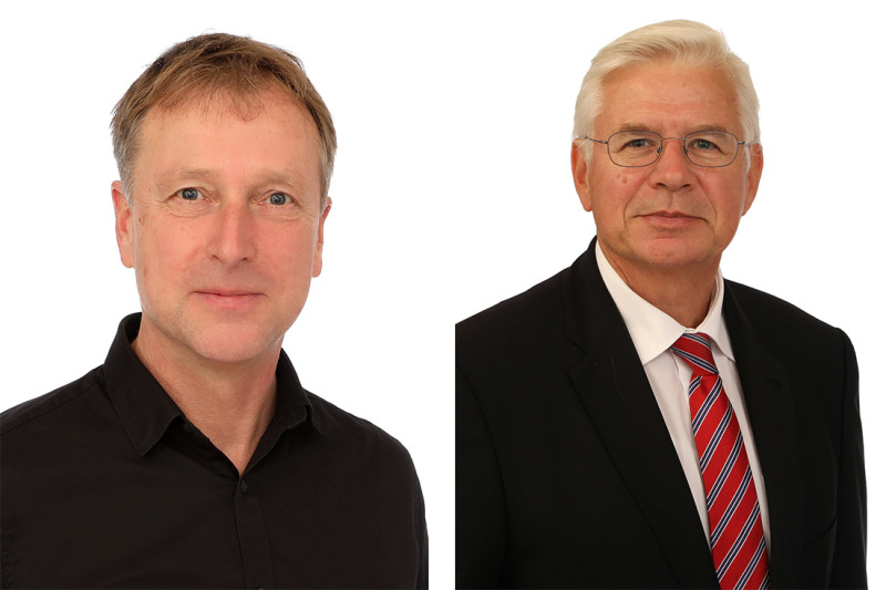 Christoph Hoffmeister, process engineer, and Professor Axel Herrmann, head of the Fibre Institute 