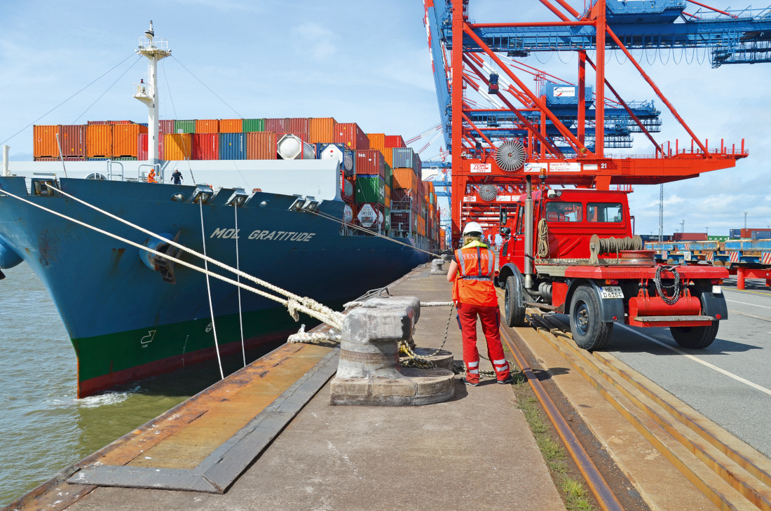 Kennen den Hafen wie ihre Westentasche: Festmacherinnen und Festmacher in Bremerhaven