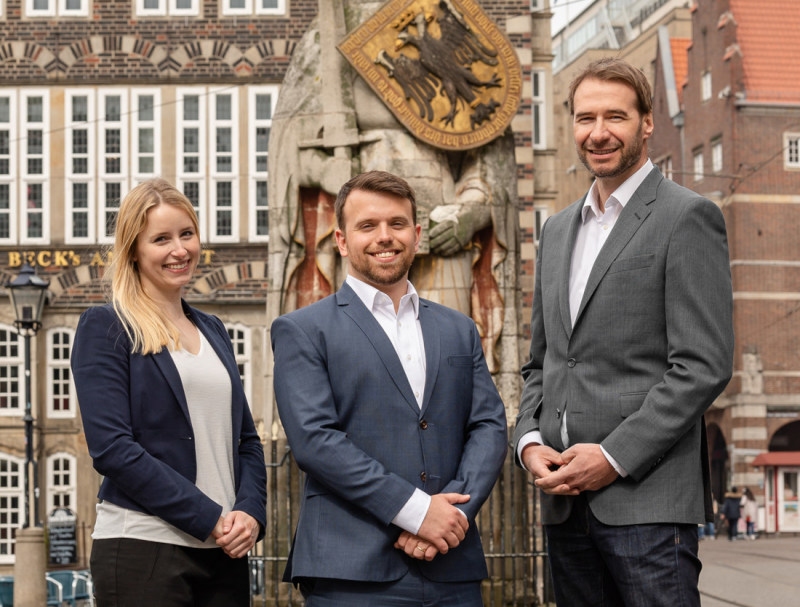 Das Team: Kristin Asmussen und Tim Ole Jöhnk vom NGIO und Andreas Gerber, WFB Das Team: Kristin Asmussen und Tim Ole Jöhnk vom NGIO und Andreas Gerber, WFB
