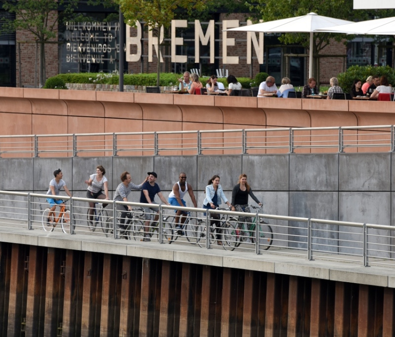 In kaum einer anderen deutschen Großstadt wird soviel Fahrrad gefahren wie in Bremen