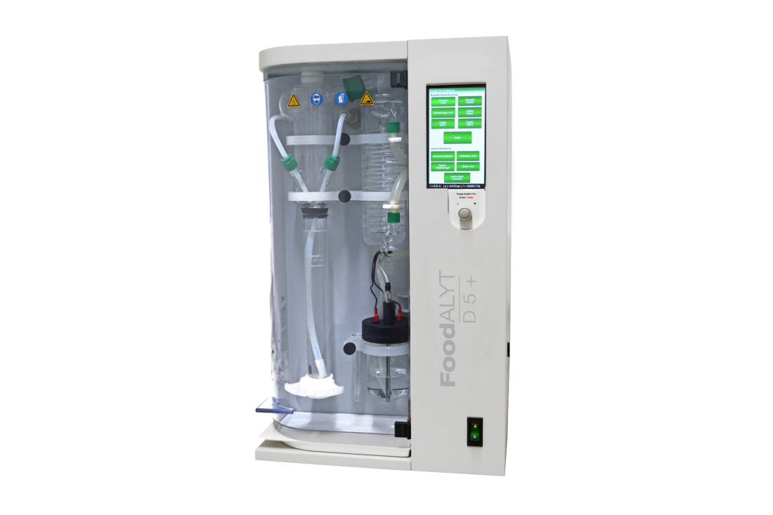 Neuentwicklung: FoodALYT D 5 + Wasserdampfdestillierer Neuentwicklung: FoodALYT D 5 + Wasserdampfdestillierer