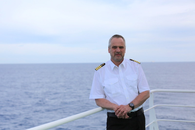 Stefan Schwarze ist seit 1990 auf der Polarstern tätig. Sieben Monate wird er bei dieser Expedition auf dem Schiff verbringen.