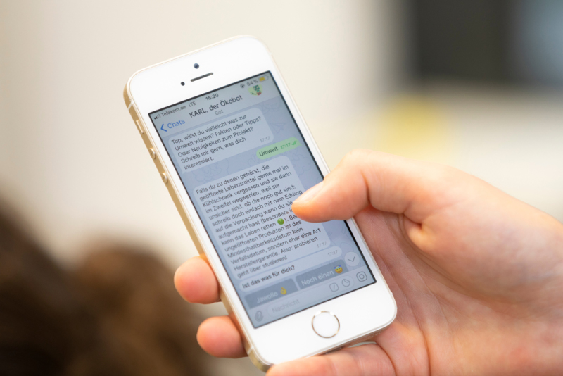 ie Testversion ist unter dem Nutzernamen oekobot beim Messenger-Dienst Telegram zu finden