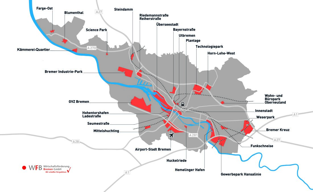 All 26 business parks supervised by Bremeninvest