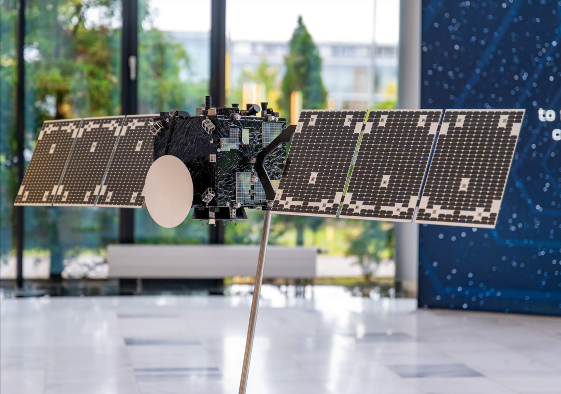 Modelll der Hera-Sonde bei OHB Modelll der Hera-Sonde bei OHB