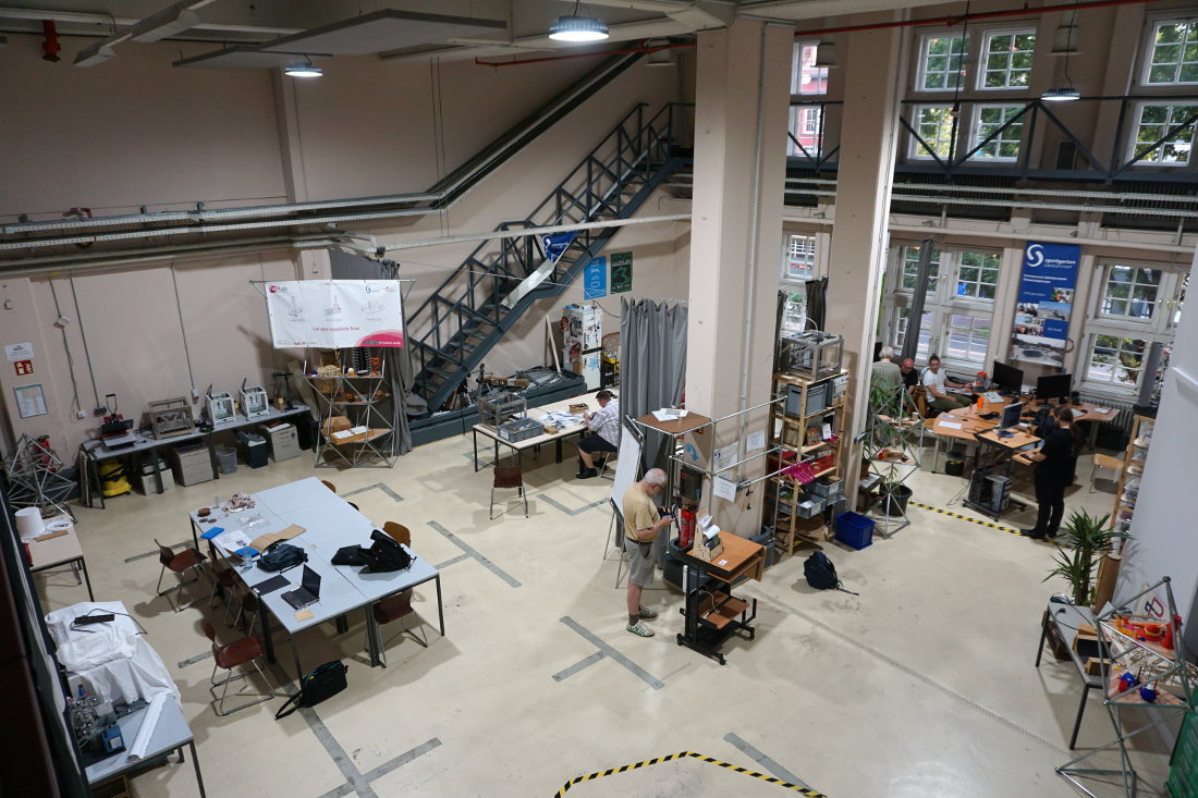 FabLab Bremen’s two levels provide plenty of space