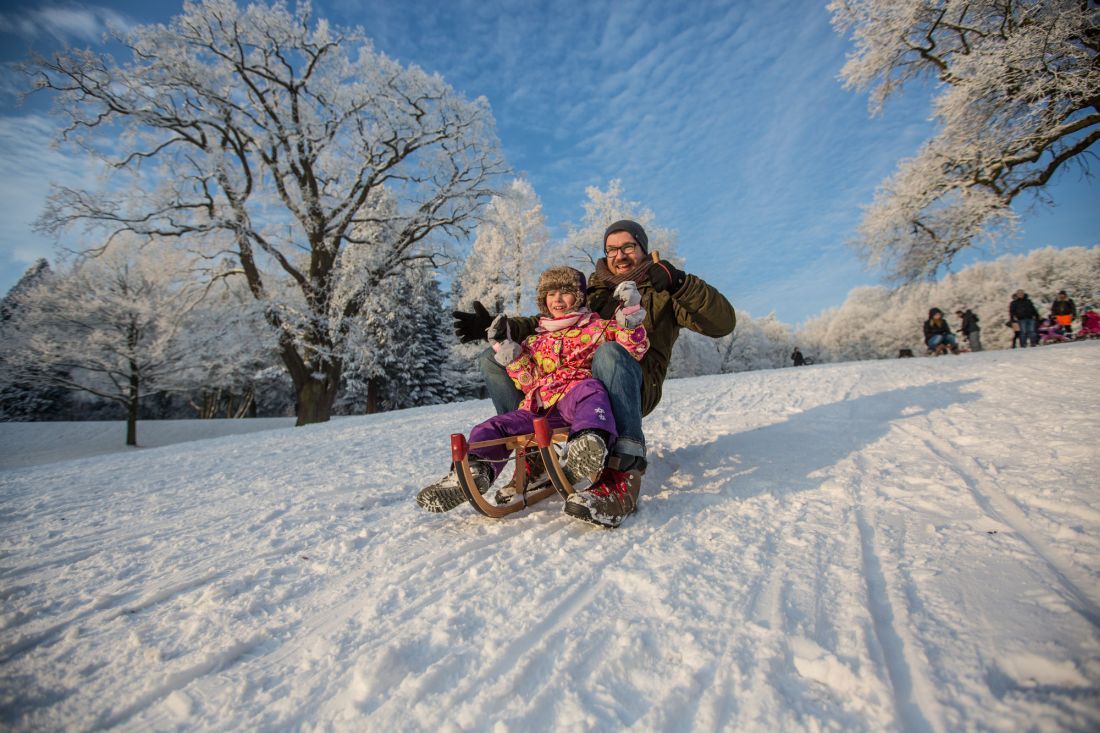 Tobogganing