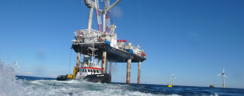 In der Offshore-Windkraftlogistik entstanden die ersten Projekte der LSA