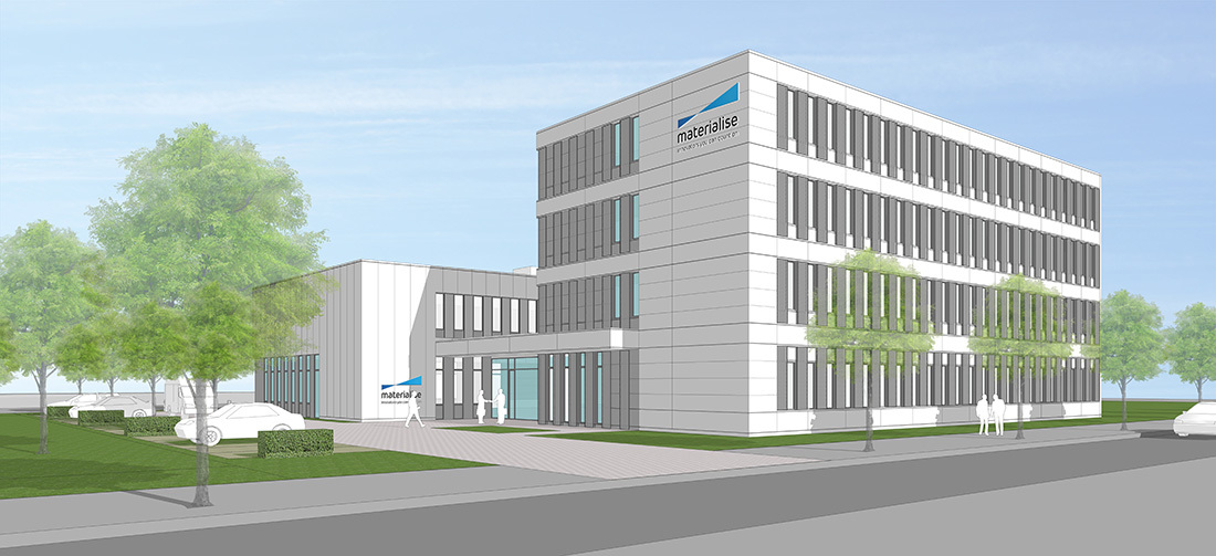 So soll das neue Kompetenzzentrum von Materialise künftig aussehen So soll das neue Kompetenzzentrum von Materialise künftig aussehen