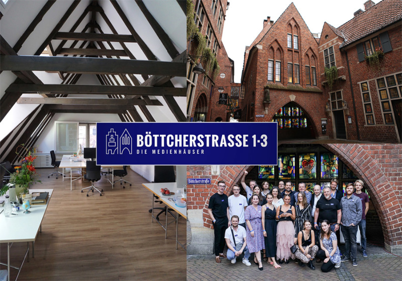 Im Herzen von Bremen: Die Medienhäuser in der Böttcherstraße