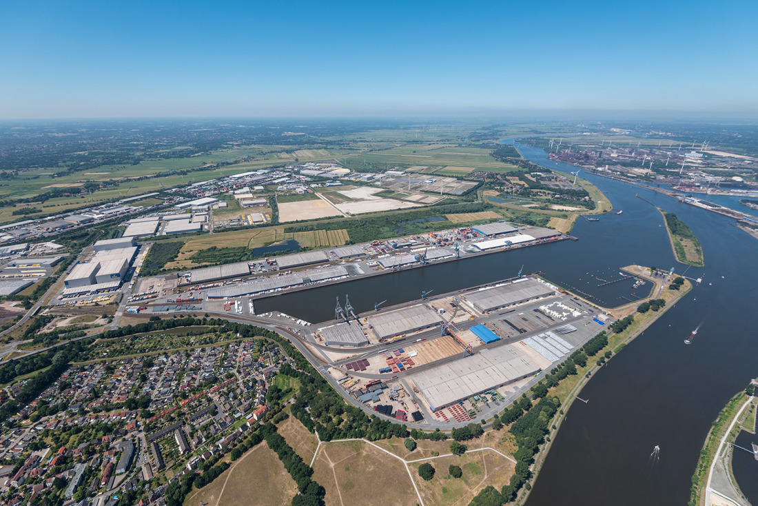 Der Neustädter Hafen profitiert auch durch die Nähe zum Güterverkehrszentrum Bremen Der Neustädter Hafen profitiert auch durch die Nähe zum Güterverkehrszentrum Bremen