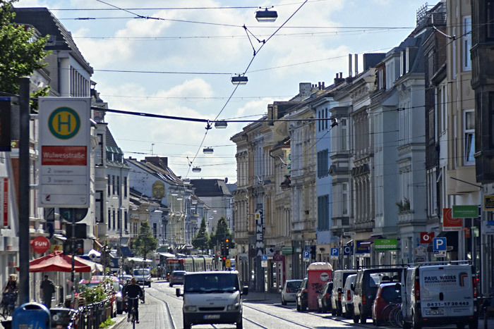 Der Ostertorsteinweg mit Blick in Richtung Sielwall