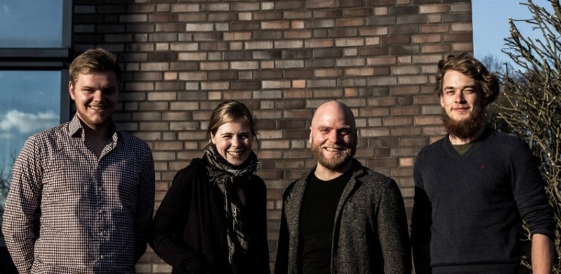 Die Organisatoren des "Startup Weekend Bremen" (v.l.n.r.): Jonas Fromme, Nienke Klöffer, Jan Wessels und Luis Humpert.