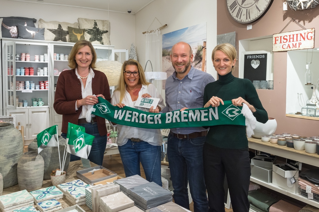 Schaufensterwettbewerb Viertel grün weiß