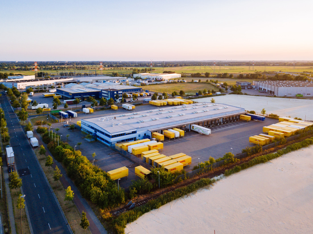 Die Logistikbranche wächst auch in Zukunft weiter - hier das DHL-Verteilzentrum in Bremen 