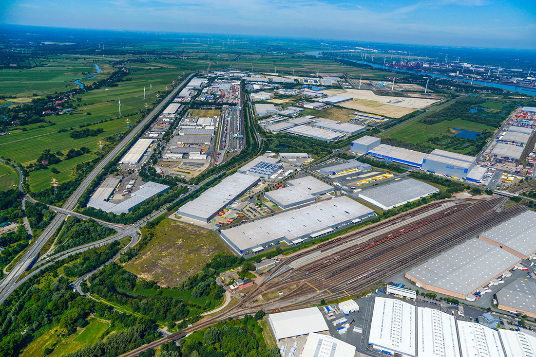 Das GVZ Bremen: Autobahn und Schiene in direkter Nähe