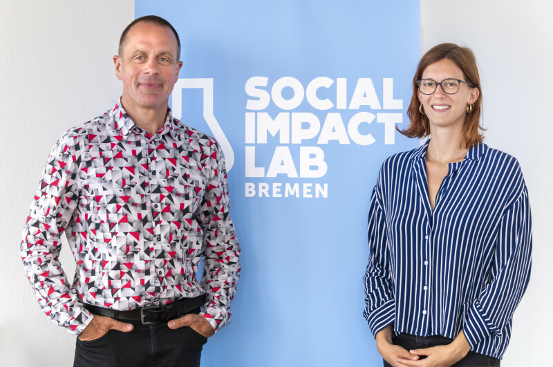 Dr. Uwe Wunder und Eva Stockbauer-Muhr vom Social Impact Lab