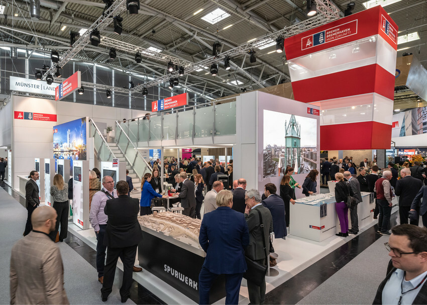 The exhibition stand at the Expo Real 2022 The exhibition stand at the Expo Real 2022