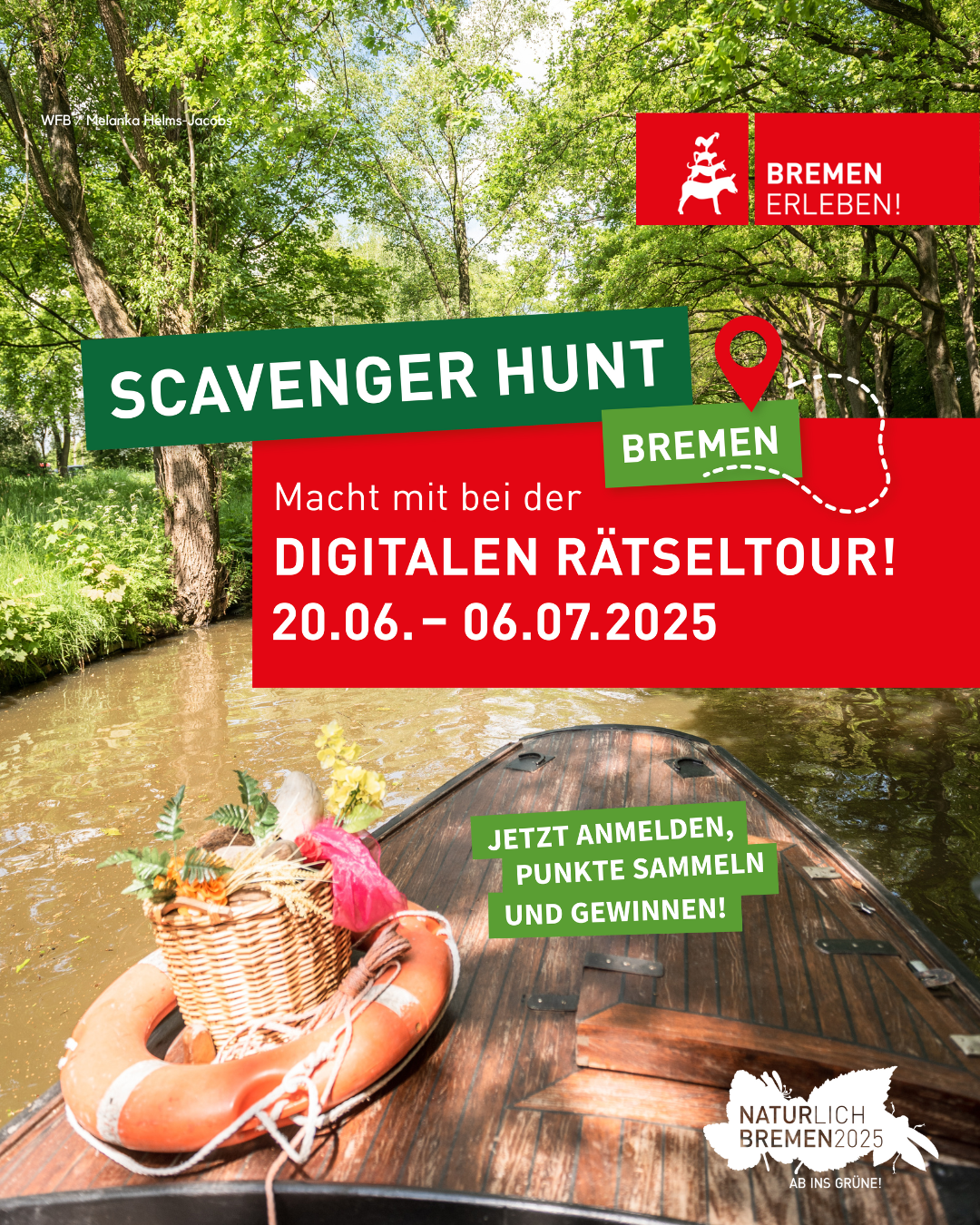 Werbung für Scavenger Hunt Bremen Ankündigung Hochformat