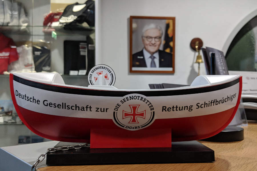 Das Sammelschiffchen der DGzRS.