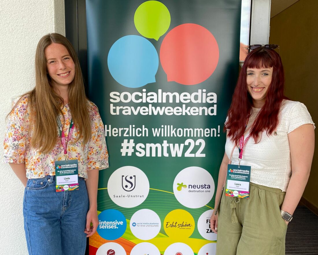 Linda Ruser und Laura Peper beim Social Media Travel Weekend