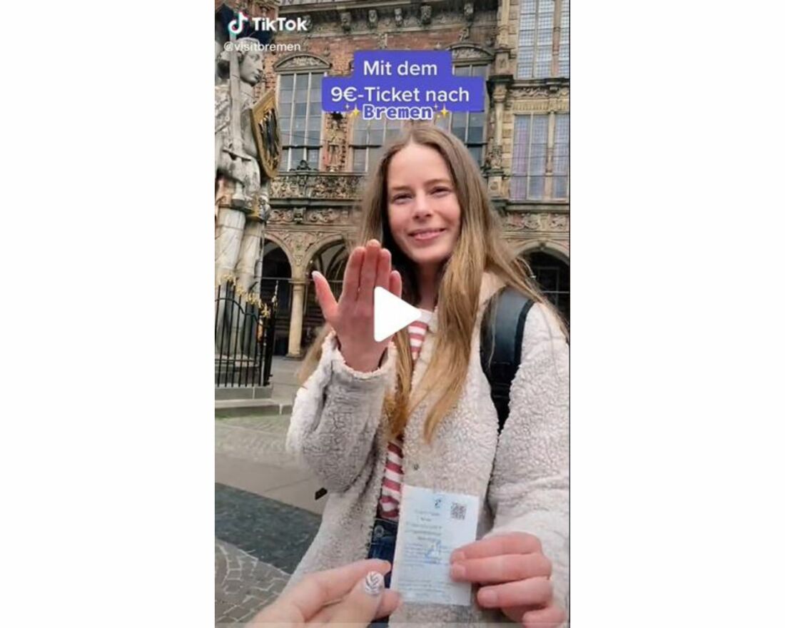 TikTok Video Moin für Neun