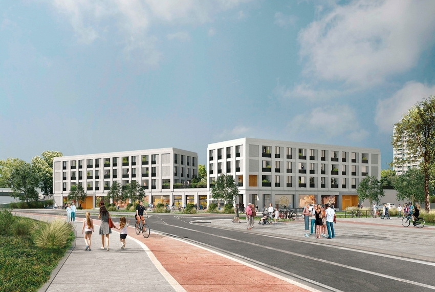 Visualisierung des Nordseequartiers in Osterholz-Tenever