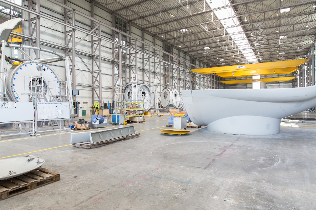 The production hall in Emden 