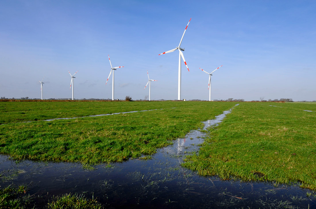Erneuerbare Energien sind eine der wichtigen Branchen grüner Unternehmen in Bremen