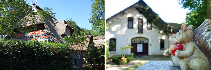 Collage: Häuser in der Bremer Schweiz