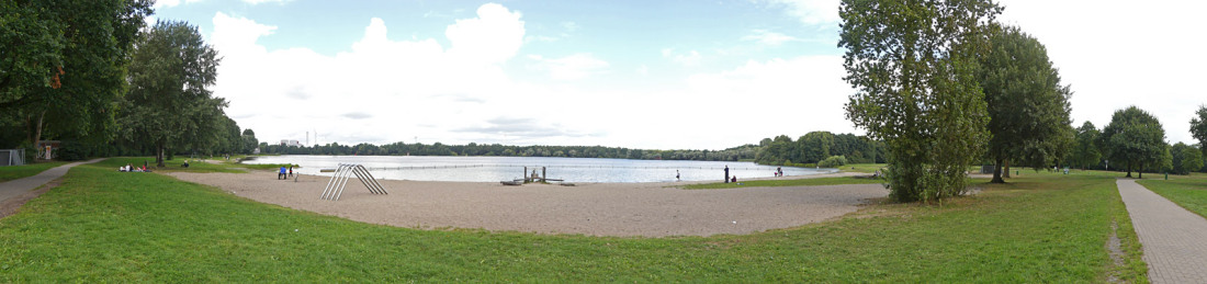 Der Strand am Stadtwaldsee