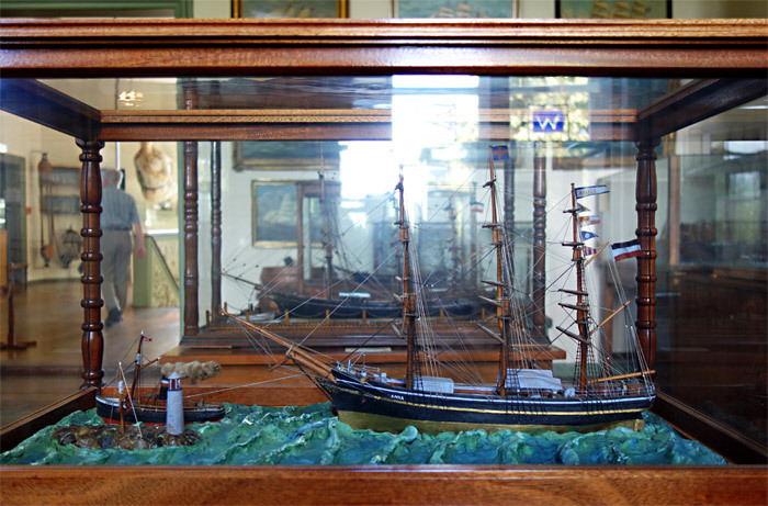Schiffe in der Ausstellung im Schloss Schönebeck