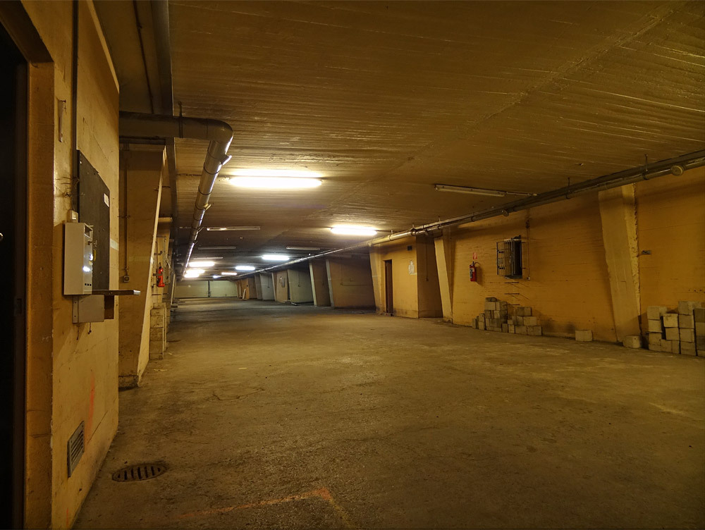 Garage bunker near Bremen’s main train station. Garage bunker near Bremen’s main train station.