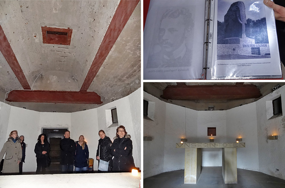 Inside the anti-colonial monument. Inside the anti-colonial monument.