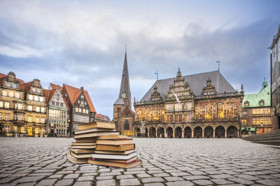 Bücher auf dem Bremer Marktplatz